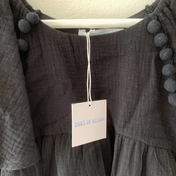 NWT - OAKS OF ACORN GIRLS BLACK DRESS - Picture 4 of 5